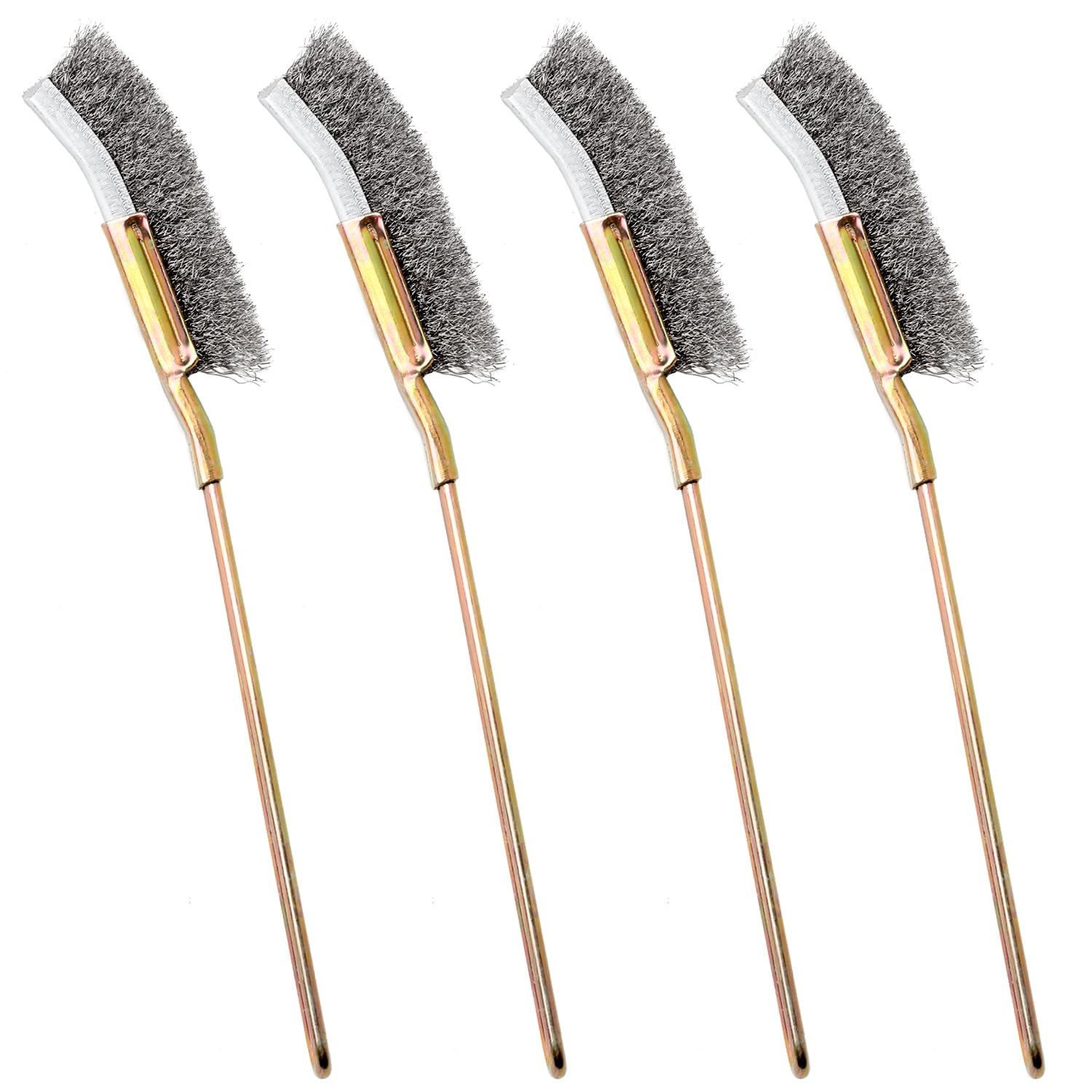Paint Brush - 4er-Pack gebogene Drahtbürsten – Industriequalität für