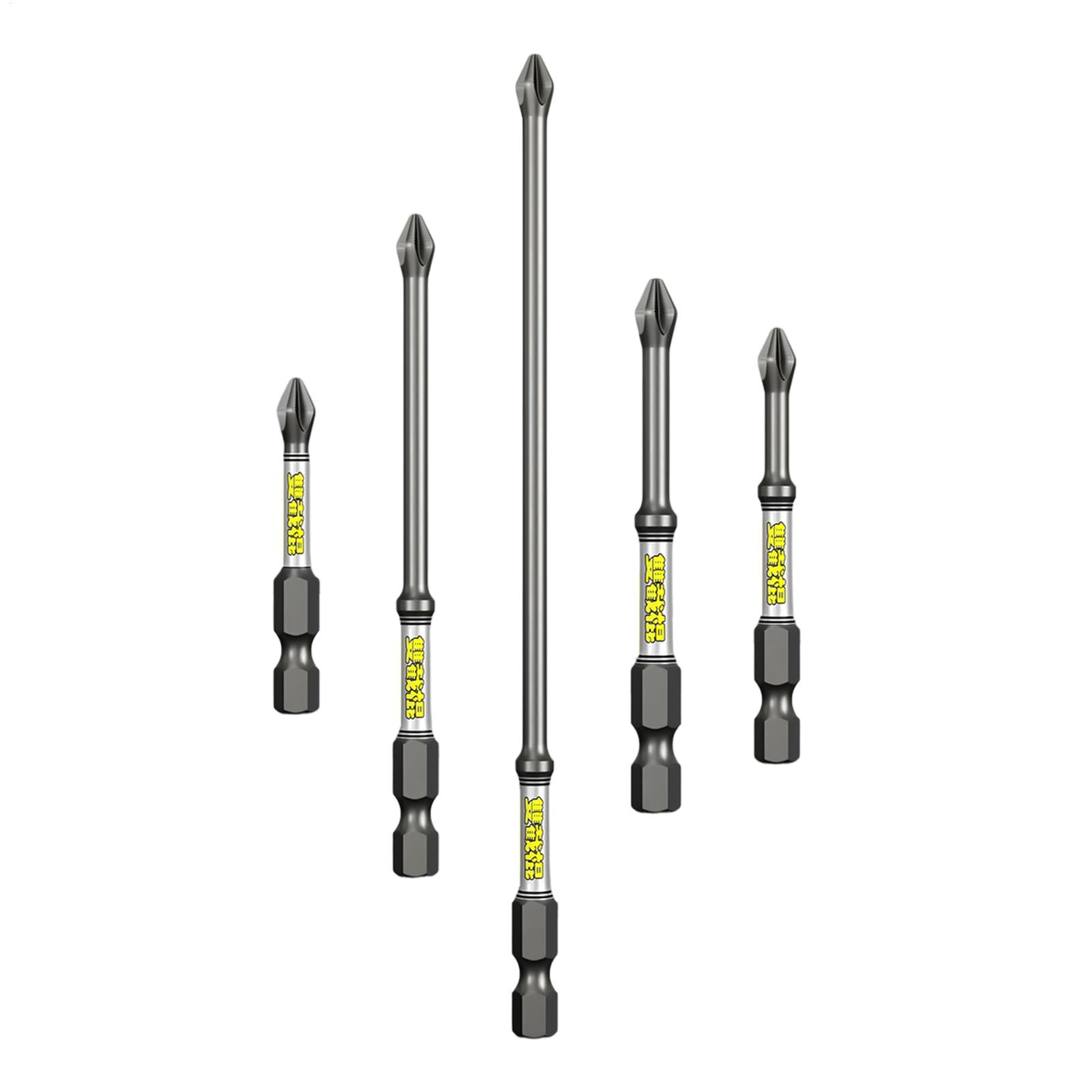 Drill Bits - Bohrer-Schraubendreher-Bit-Set, 5-teilig, robustes, rostfreies Bohrer-Kombinationswerkzeug-Set für