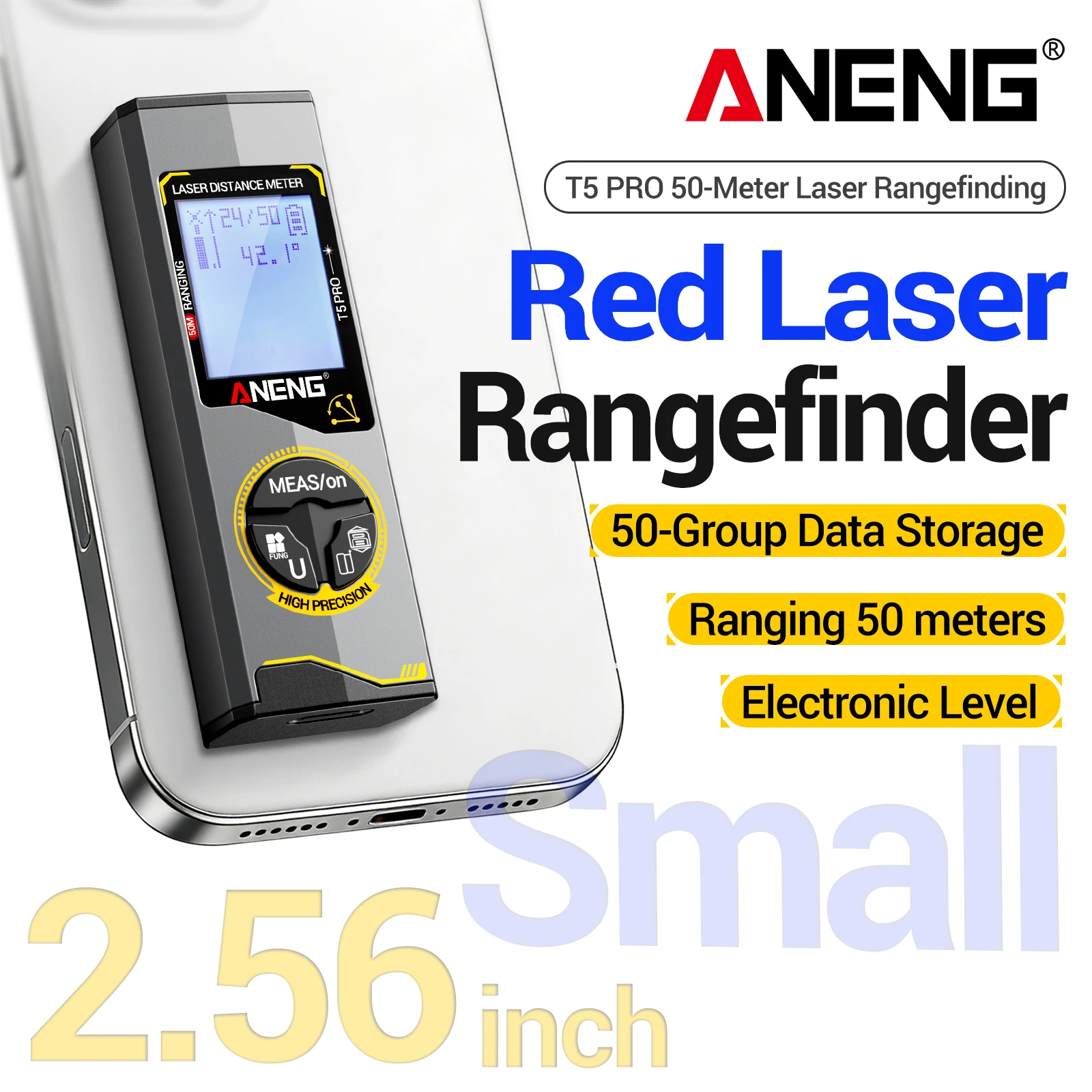 Tape Measure - ANENG T3/T3 PRO/T5/T5 PRO Laser-Entfernungsmesser 30m