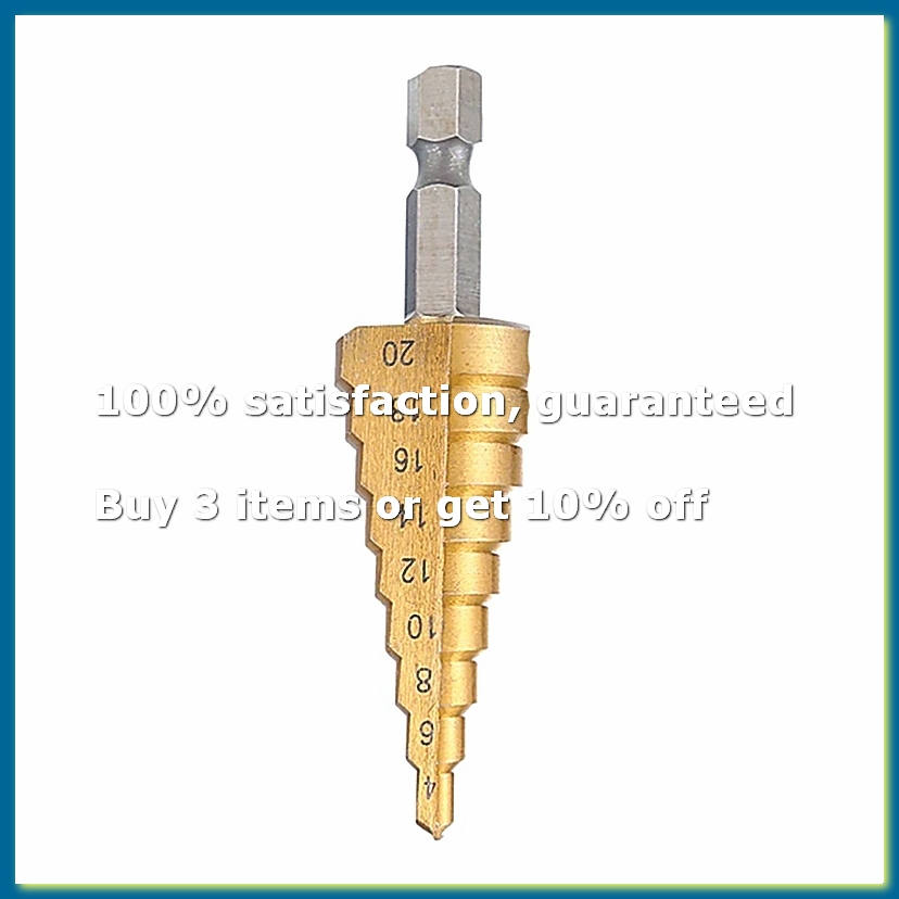 Drill Bits - 4-20mm HSS Stufenbohrer mit gerader Nut