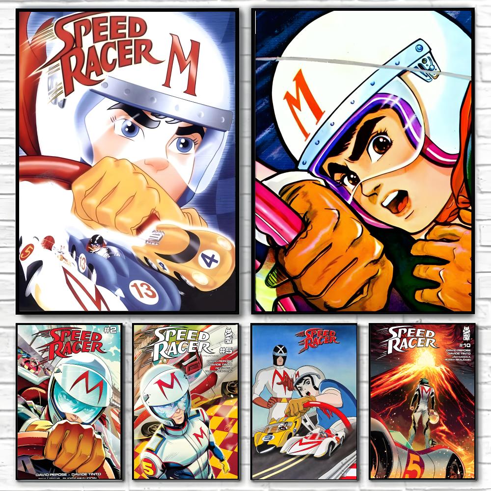 Wallpaper - Anime Speed Racer Poster Hochwertiges Wandbild