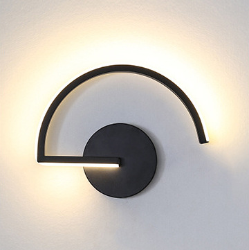 Light Switch - Moderne Nordische LED-Wandleuchte, Minimalistische Schwarze Geometrische
