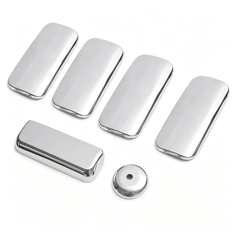 Door Handle - 5 Stück Türgriffabdeckungen für Wohnmobile, Chrom,