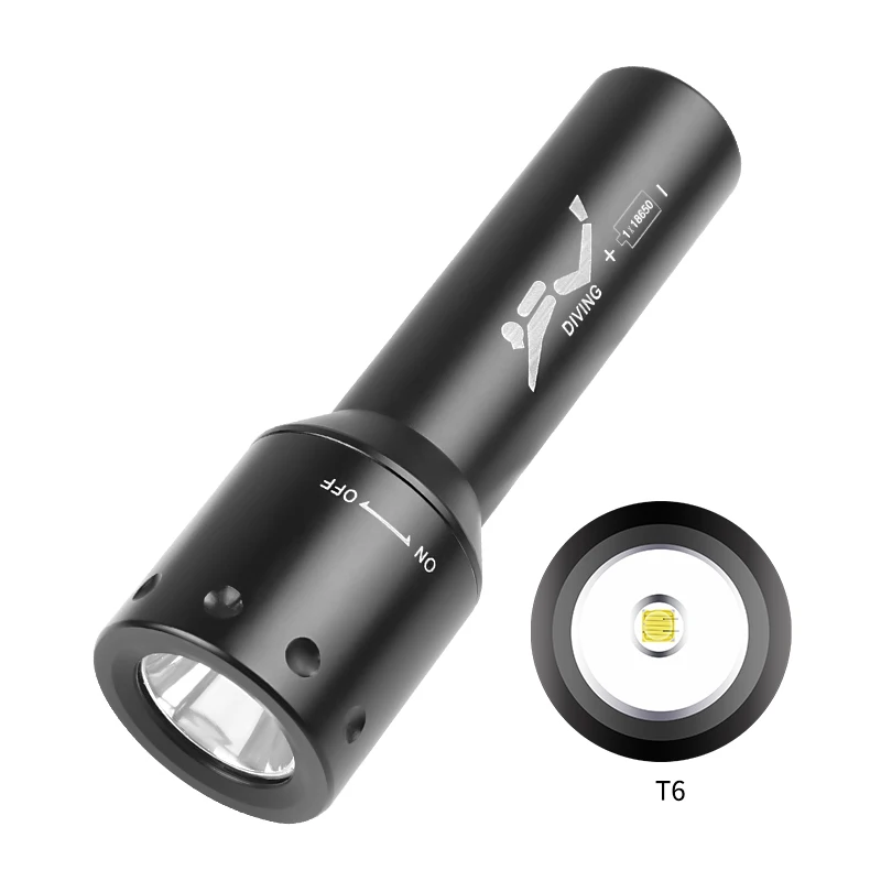 Light Switch - Neue T6 LED-Tauchlampe mit großer Reichweite