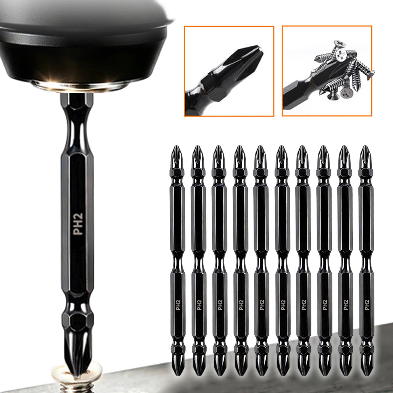 Drill Bits - Magnetische Bits, doppelseitiger magnetischer Fräsbohrkopf-Satz, multifunktionaler