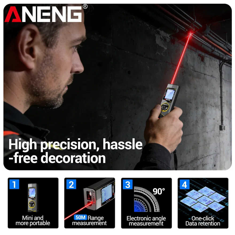 ANENG T3/T3 PRO/T5/T5 PRO Lase – Tape Measure Bewertung und Preis