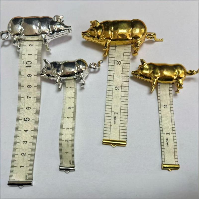 Antikes Schweine-Mini-Maßband, – Tape Measure Bewertung und Preis