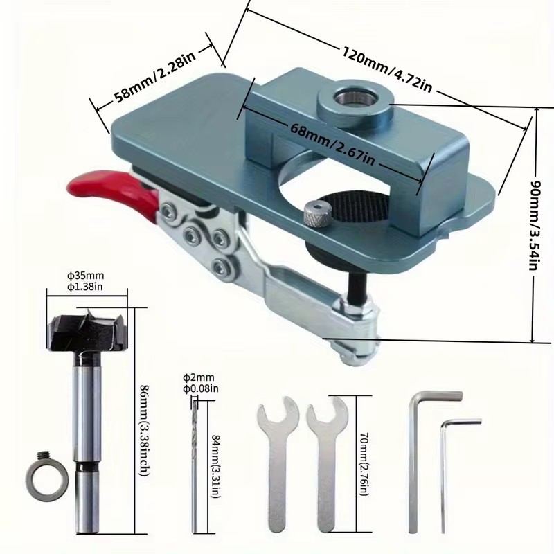 Präzisions-Bohrschablone mit K – Cabinet Hinges Bewertung und Preis