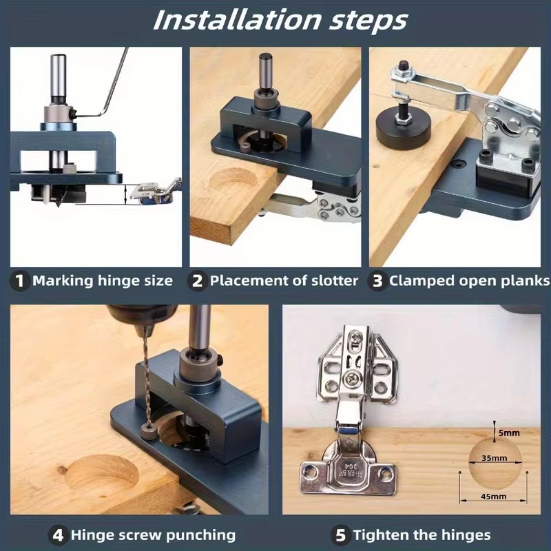 Präzisions-Bohrschablone mit K – Cabinet Hinges Bewertung und Preis